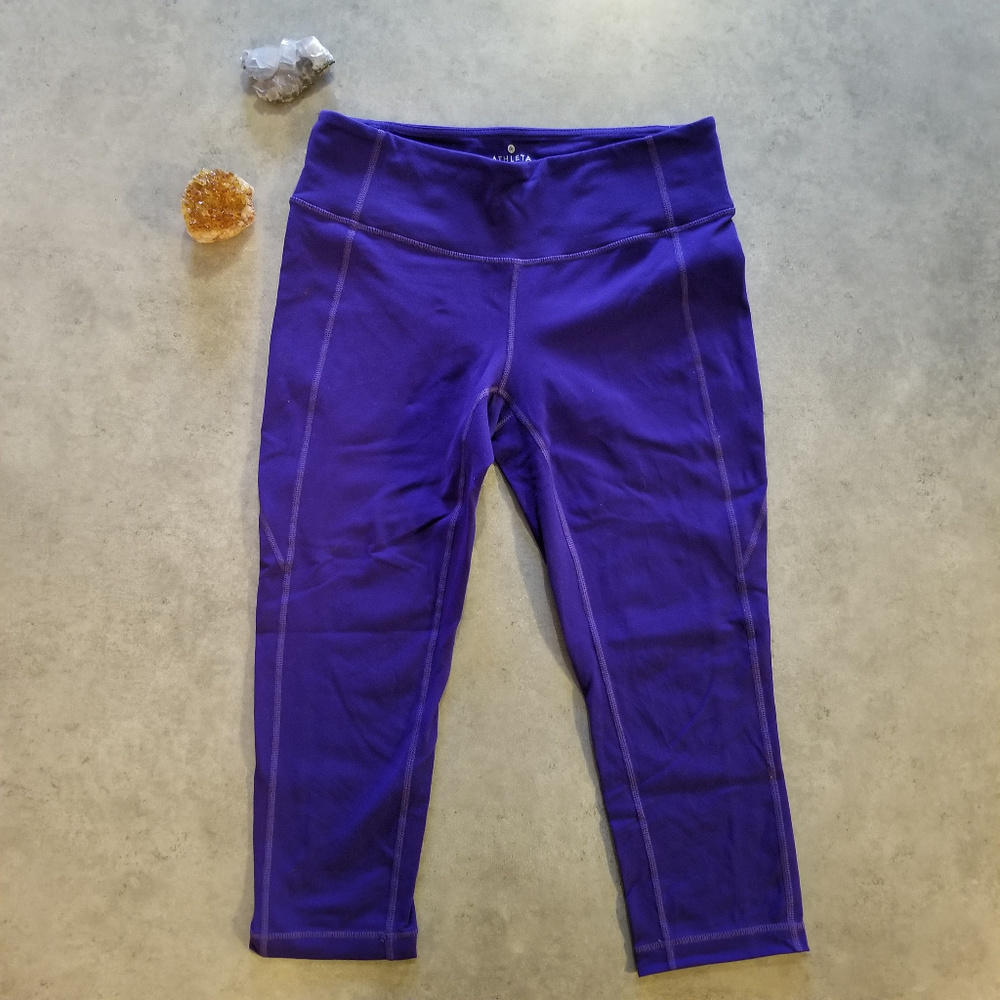 Athleta Crop Leggings, Size Medium, GUC